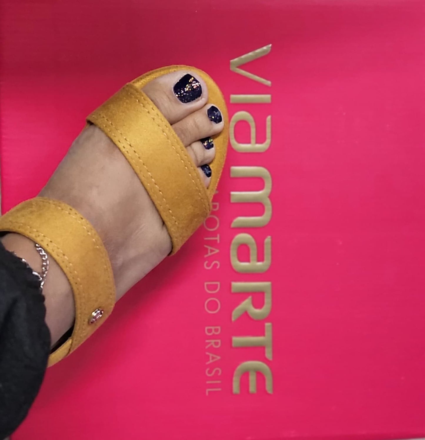 Mustard Via Marte Platform Sandal
