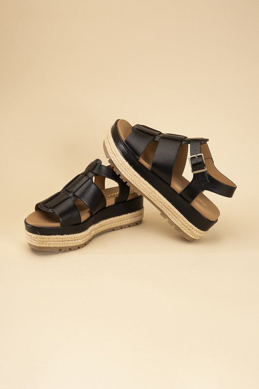 MCLEAN-S ESPADRILLE GLADIATOR SANDALS