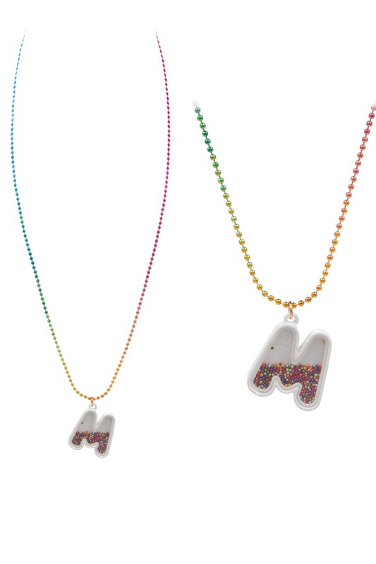 Big Letter Initial Necklaces for Kids