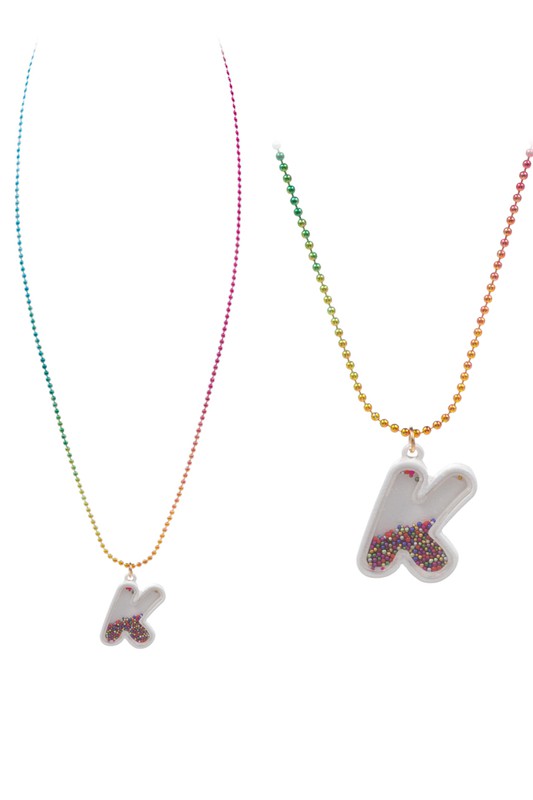 Big Letter Initial Necklaces for Kids