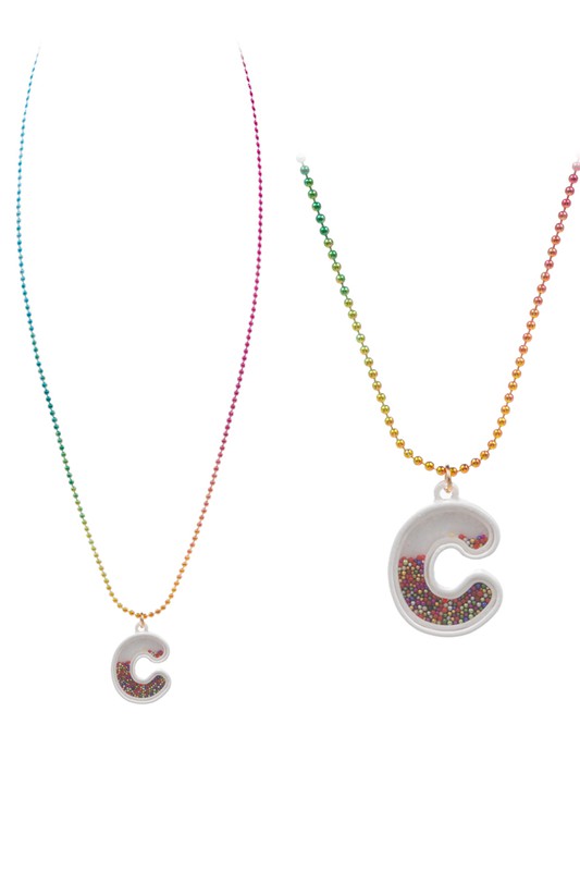 Big Letter Initial Necklaces for Kids