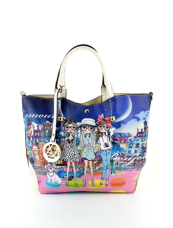 LANY FRENCH GIRLS IN THE CITY MINI TOTE