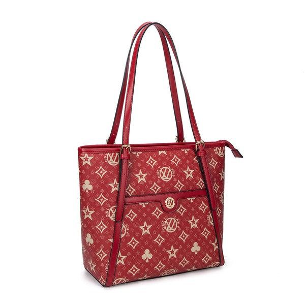 LANY MONOGRAMMED CLASSIC TOTE w/ WALLET SET