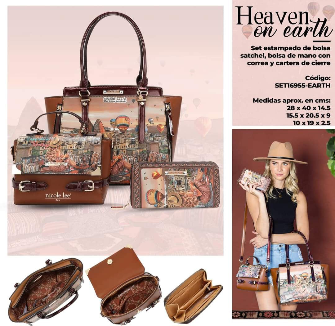 Heaven on Earth fashion with our 3-in-1 handbag set