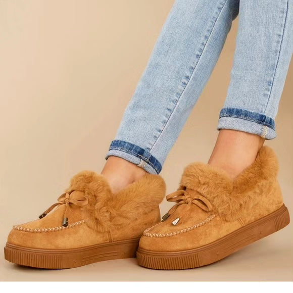 Cozette Cozy Camel Moccasins