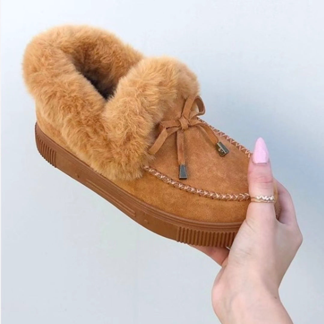 Cozette Cozy Camel Moccasins