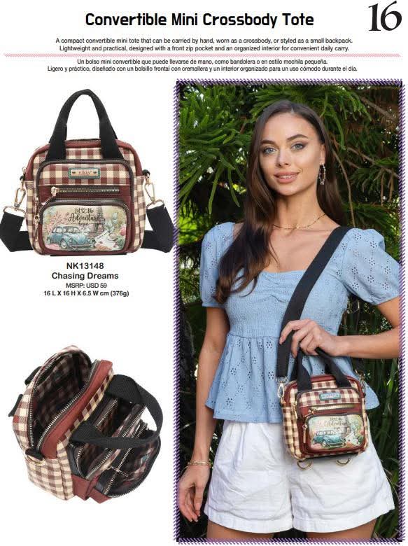 CONVERTIBLE MINI CROSSBODY TOTE