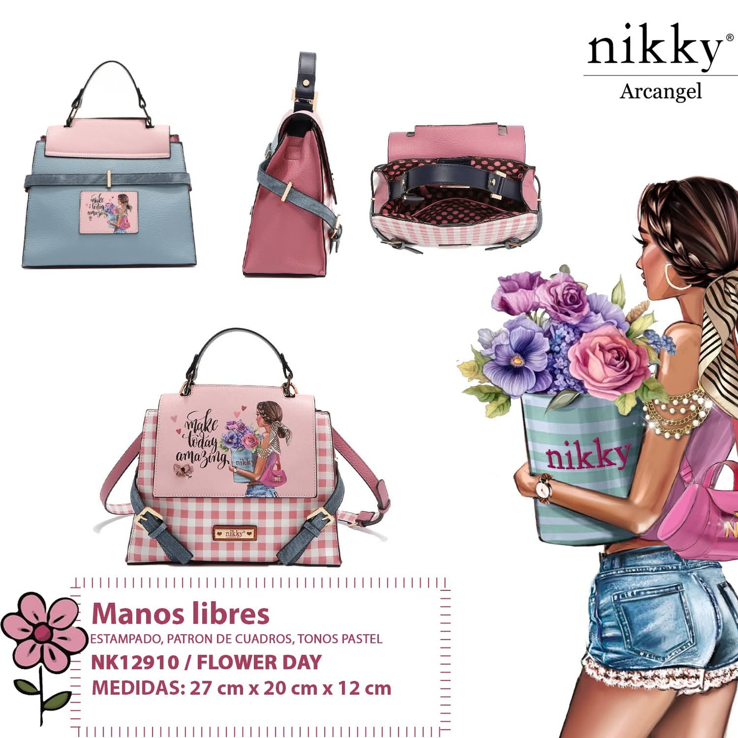 FLOWER DAY SATCHEL BAG