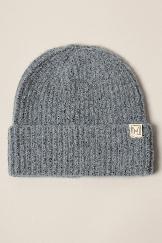 Soft Basic Ribbed Knit Cuff Beanie Hat