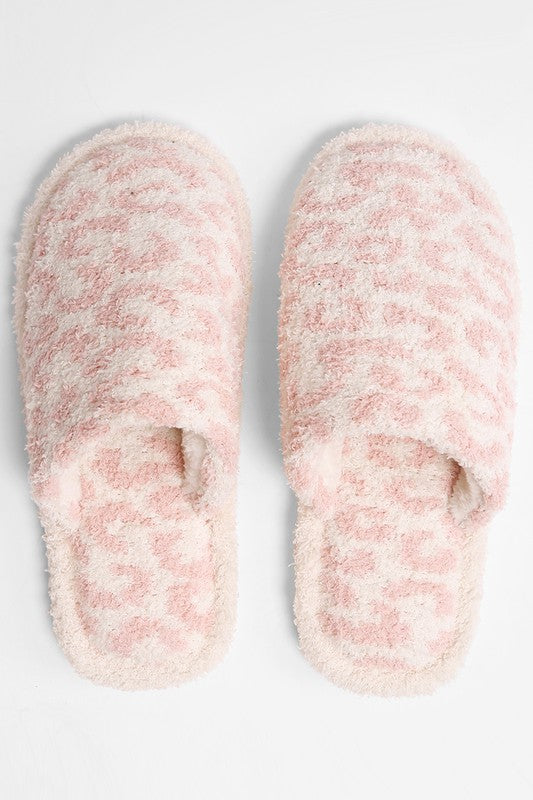 Winter Luxury Soft Leopard Pattern Slipper