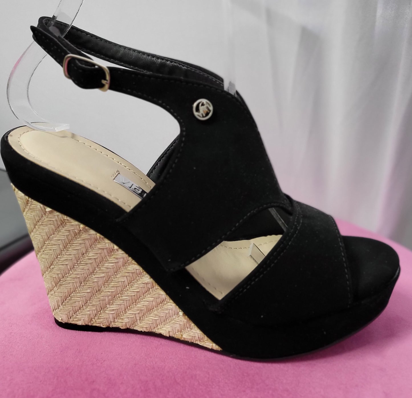 Black Elegance Wedge Via Marte