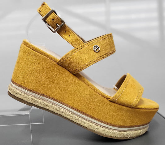 Mustard Via Marte Platform Sandal