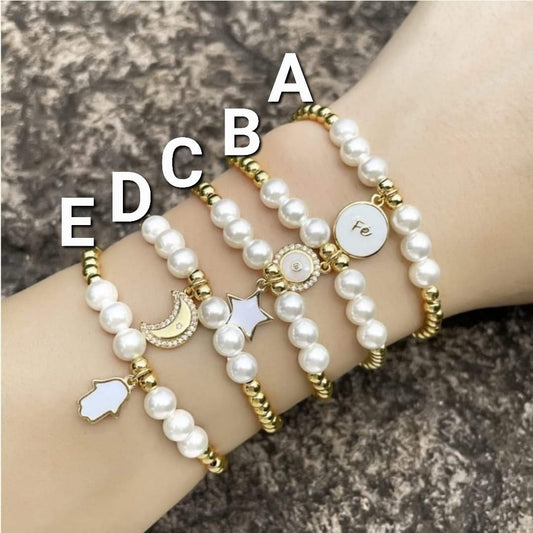 Chain Stone Ball Bead Bracelet